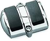 Kuryakyn Brake Pedal Cover 3in Wide Chrome - Cycle City Outdoors