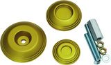 Kuryakyn Lodestar Rear Axle Sliders-BMW-Gold - Cycle City Outdoors