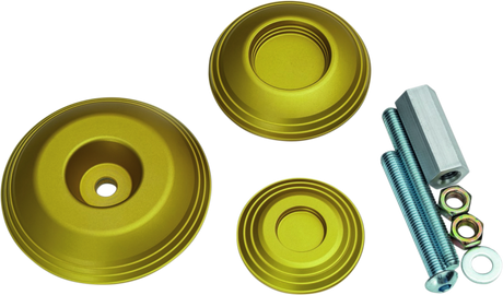 Kuryakyn Lodestar Rear Axle Sliders-BMW-Gold - Cycle City Outdoors
