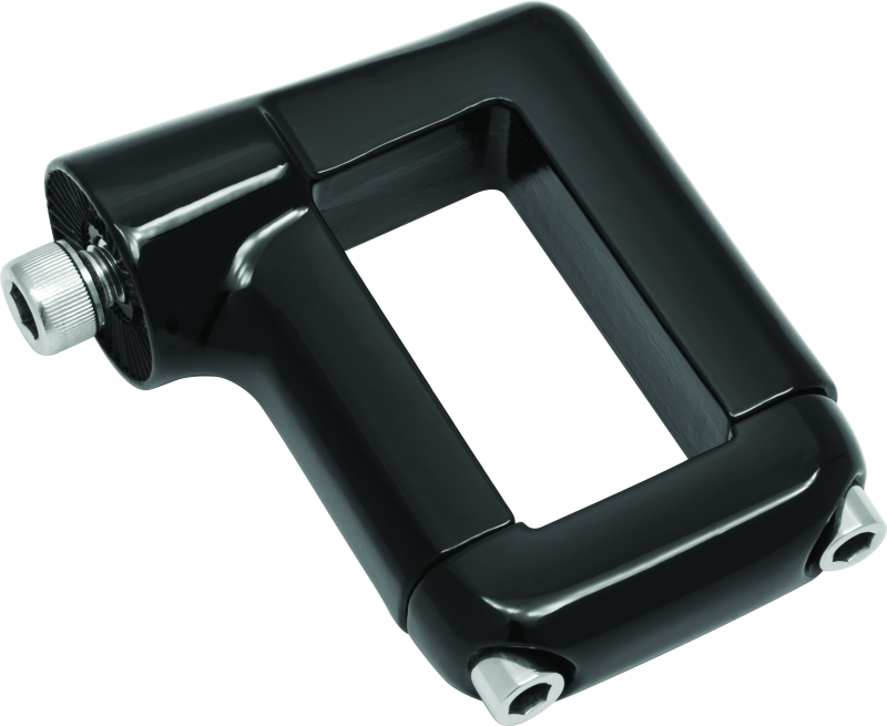 Kuryakyn Side Mount License Plate Clamp Black - Cycle City Outdoors