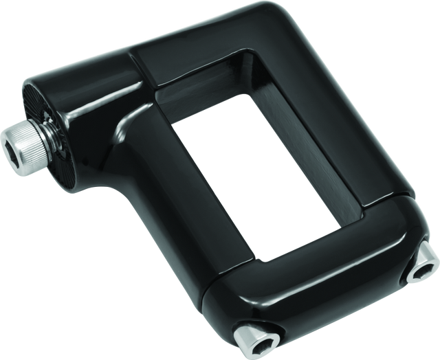 Kuryakyn Side Mount License Plate Clamp Black - Cycle City Outdoors