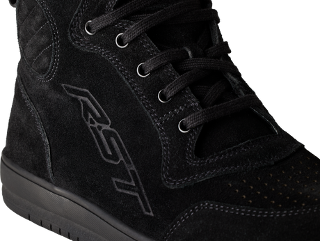 Hitop Moto Sneaker Ce Boot Black Suede  Sz 8