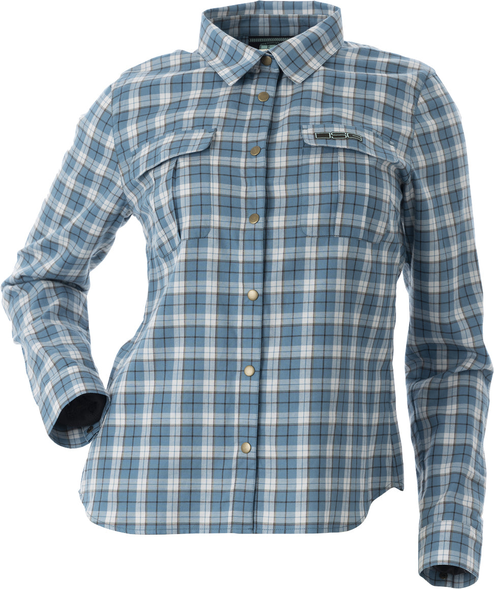 Plaid Button Down Steel Blue Plaid Xl