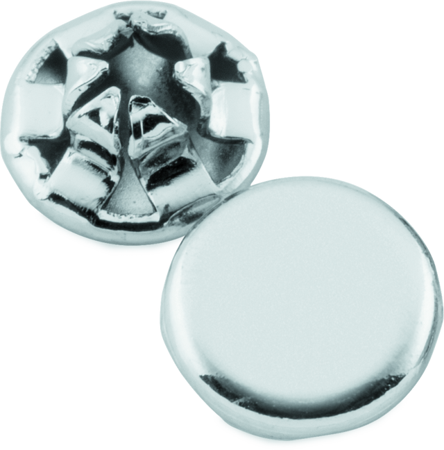 Kuryakyn Custom End Plugs Chrome For 1/4inch Allen Bolts (Set of 10) - Cycle City Outdoors