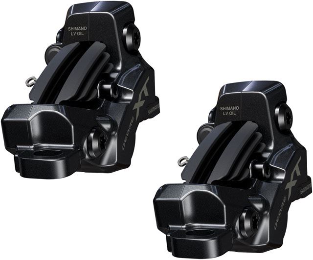 Shimano Deore XT M8200/8220 Disc Brake Upgrade Kit - Right and Left BL-M8200 Levers, Post Mount, Front and Rear BR-M8220 4-Piston Calipers