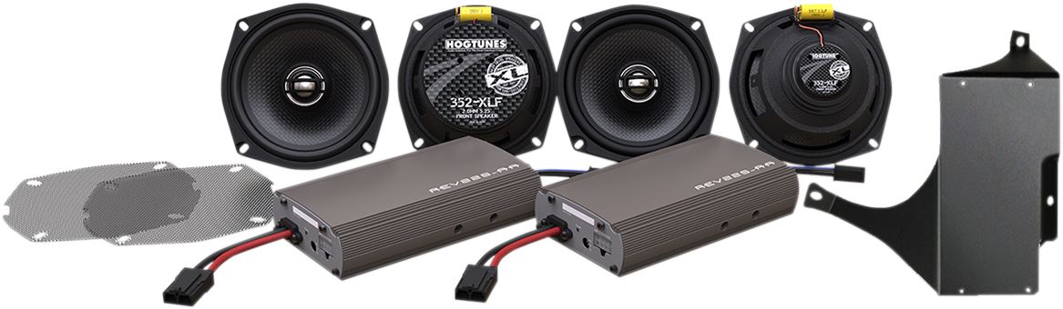 Hogtunes Ultra Kit XL Speaker & Amplifier Kit | Dual 225 W Amps | 5-1/4″