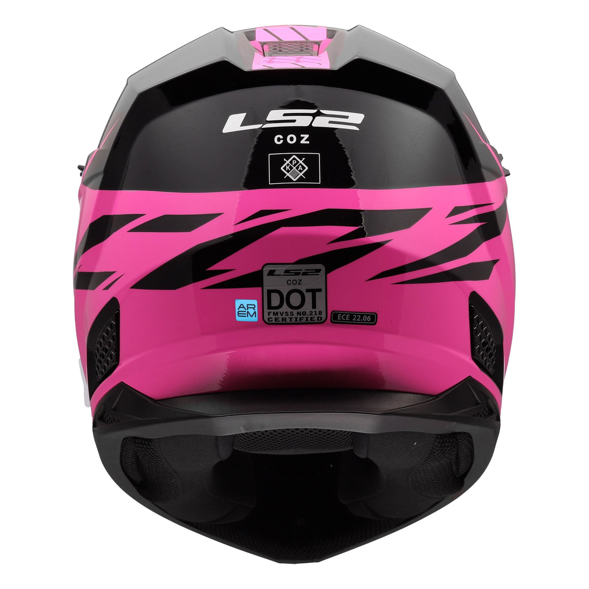LS2 Coz Roar Motocross Helmet | Gloss Black | Multi-Color | XS–3XL | 706-1221