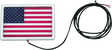 Kuryakyn Freedom Flag LED 4in X 6in Chrome - Cycle City Outdoors