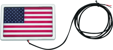 Kuryakyn Freedom Flag LED 4in X 6in Chrome - Cycle City Outdoors