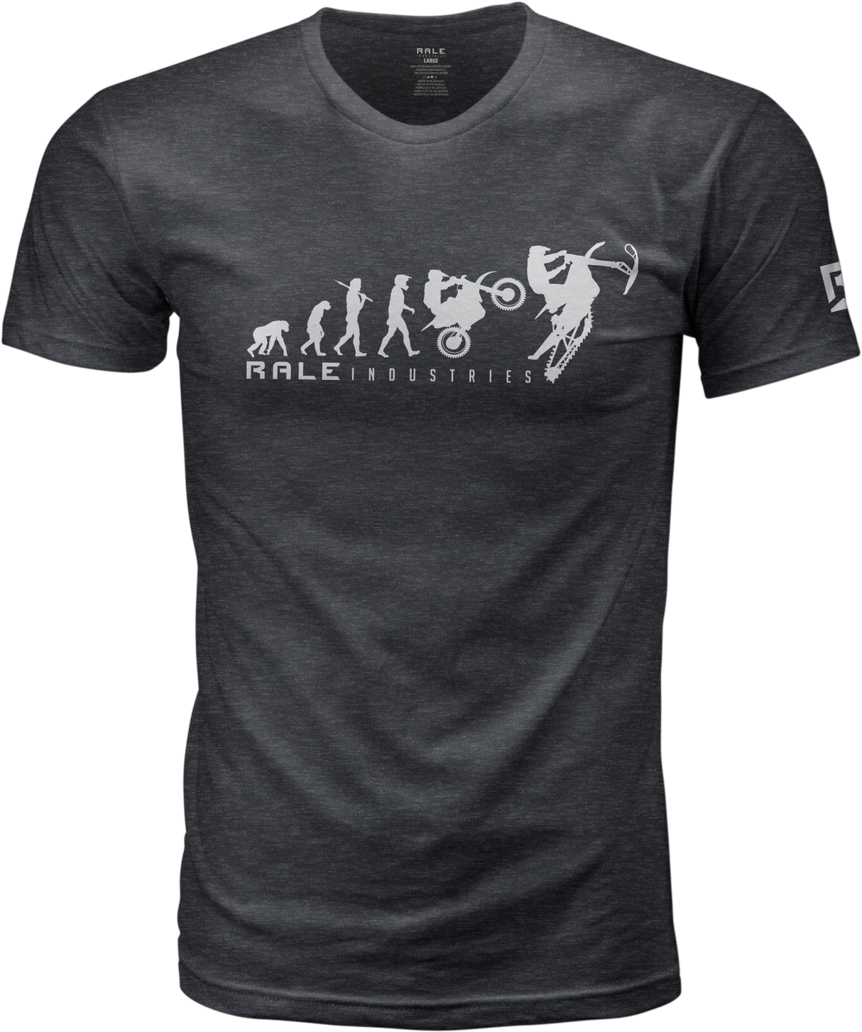 Rale Revolution Tee Grey Md - Cycle City Outdoors