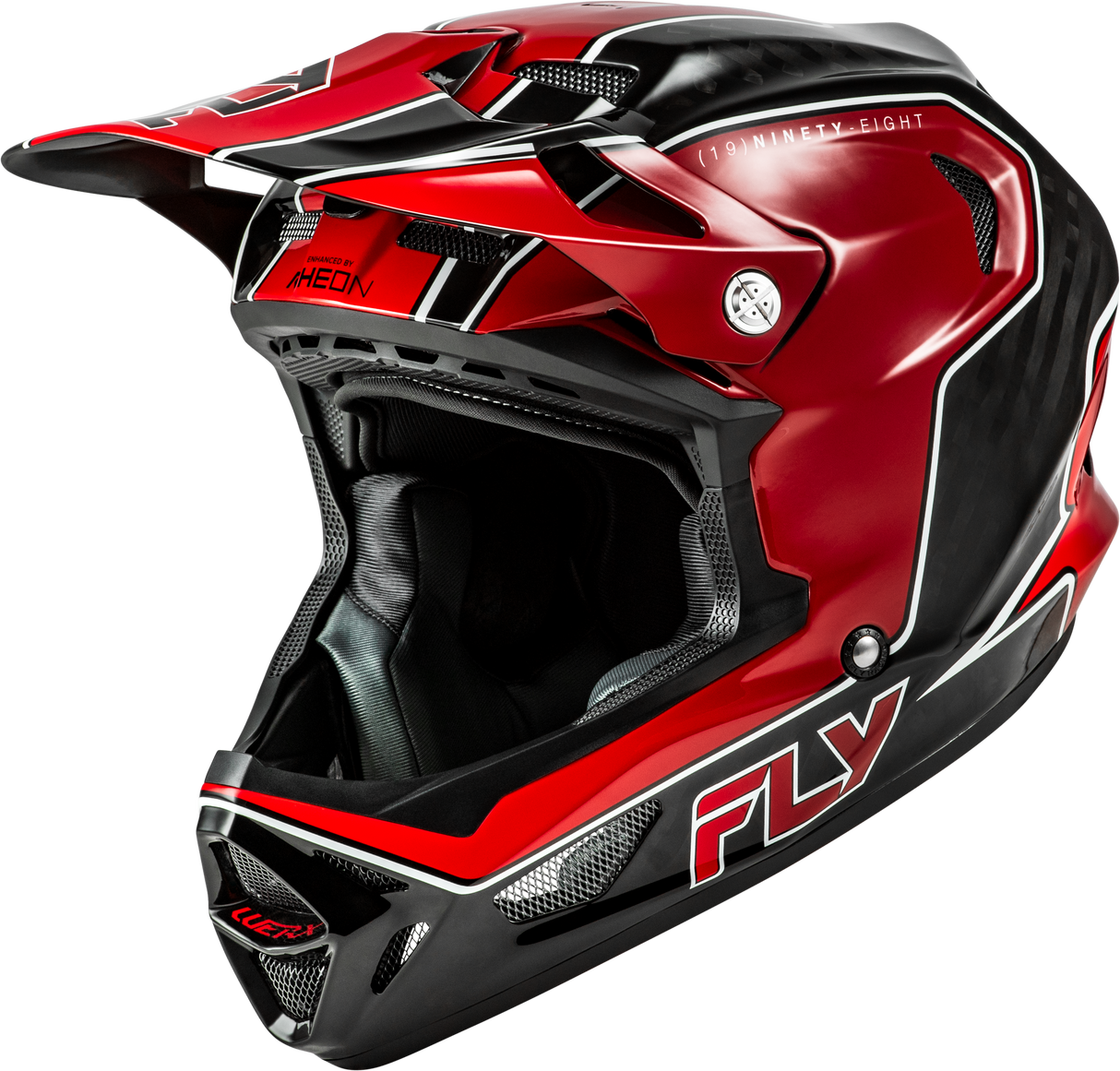 Yth Werx R Flow Carbon Hlmt Black Carbon/Red Yl
