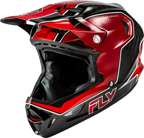 Werx R Flow Carbon Helmet Black Carbon/Red Sm