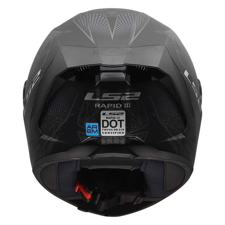 LS2 Rapid III Motorcycle Helmet Crypt Matte Black