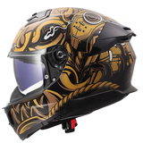 LS2 - Stream II Full Face Helmet - Samurai Gloss Black Gold