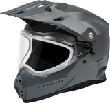 Trekker Cw Solid Helmet Dual Shld Grey 2x - Cycle City Outdoors