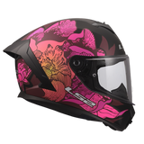 LS2 Rapid III Motorcycle Helmet Poppies