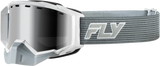 Zone Elite Sn Goggle Grey/Whte W/Blk Mirror Plrzd Smoke Lens