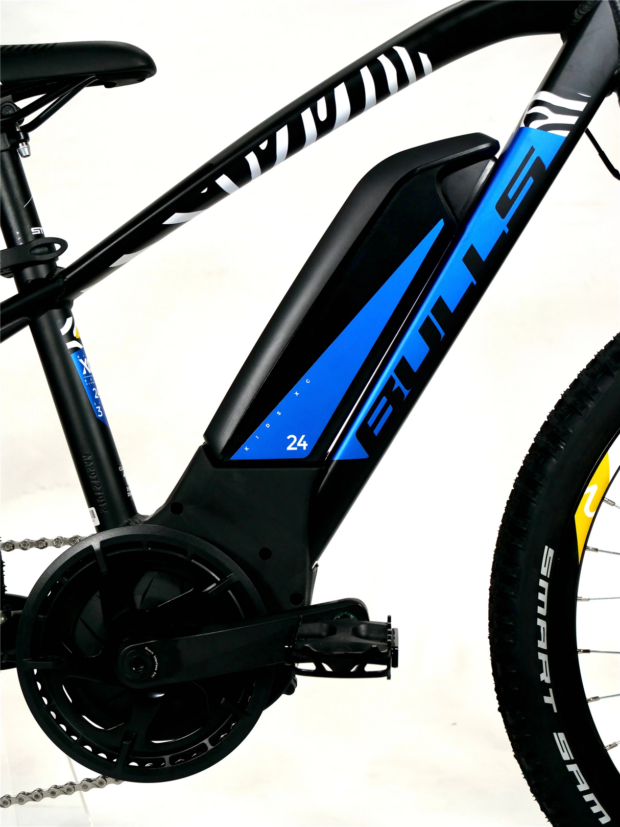 Bulls Twenty4 E Black/Zebra Youth Class 1 E-Bike