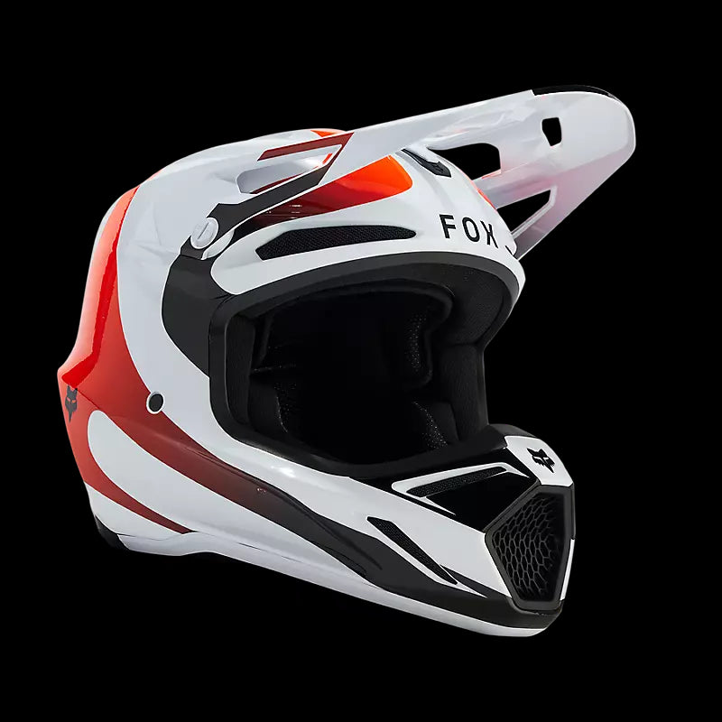 Fox Racing V3 Magnetic Helmet White/Orange