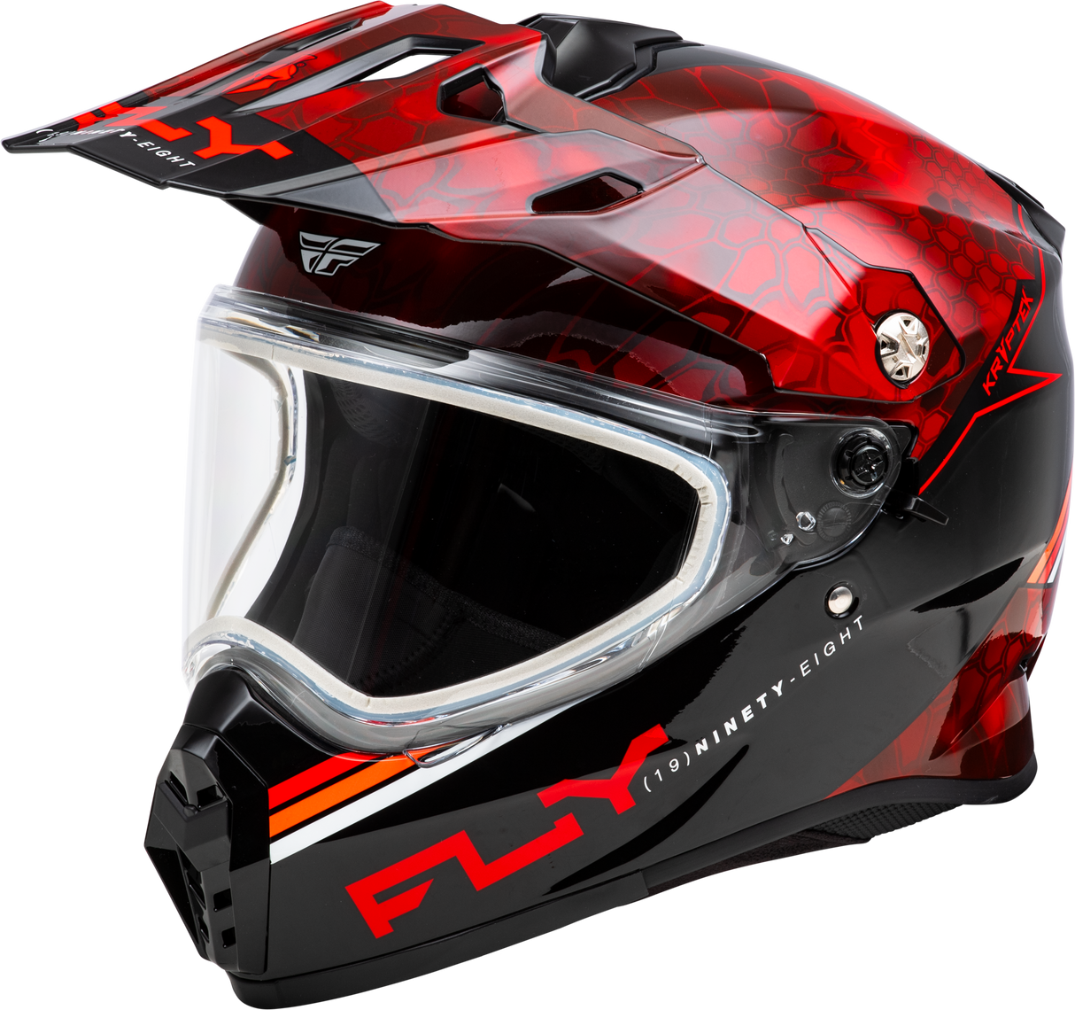 Trekker Cw Conceal Helmet Dual Shld Red/Black Lg - Cycle City Outdoors