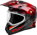 Trekker Cw Conceal Helmet Dual Shld Red/Black 2x - Cycle City Outdoors