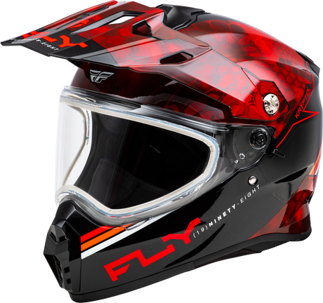 Trekker Cw Conceal Helmet Dual Shld Red/Black 2x - Cycle City Outdoors