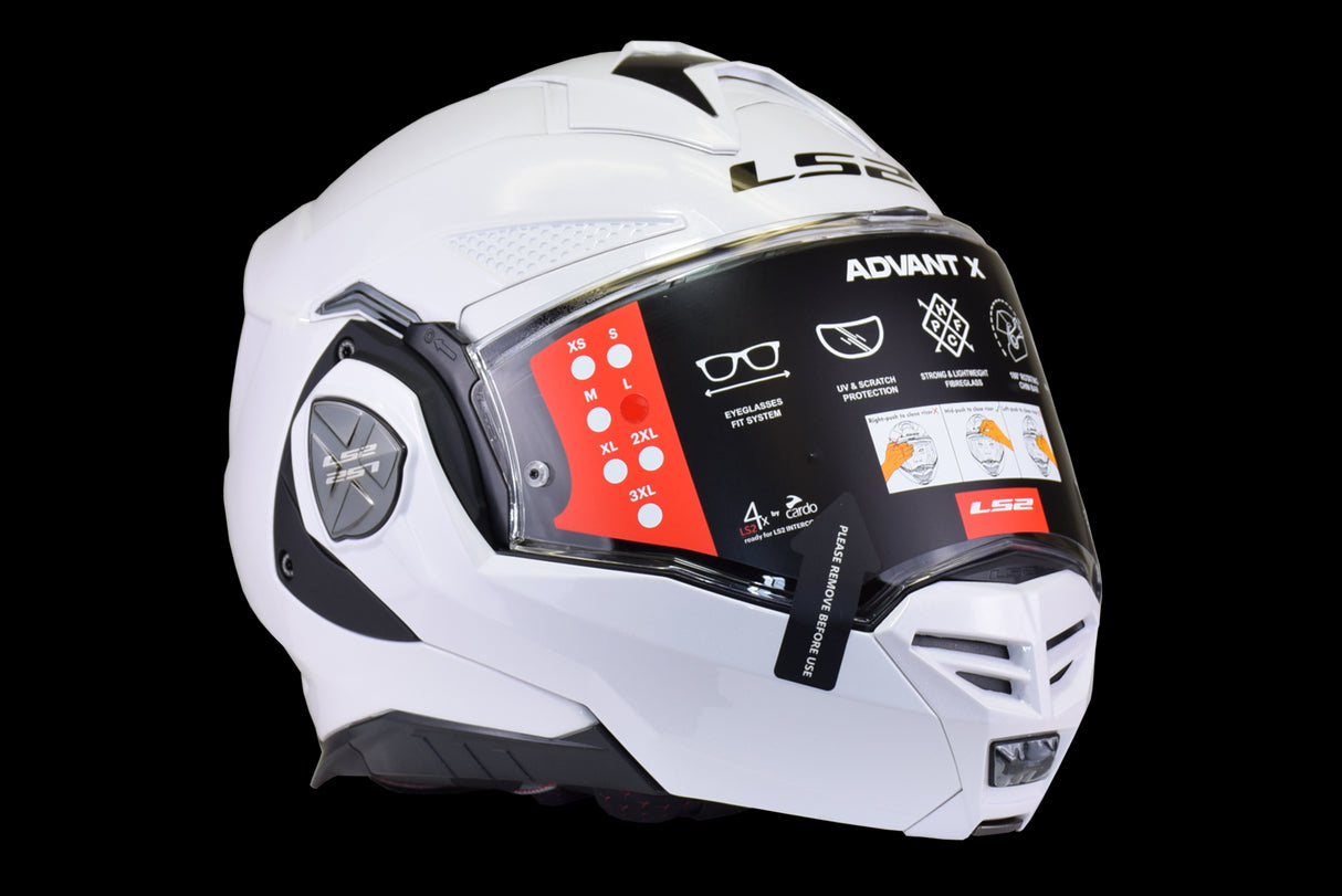 LS2 - Advant X Modular Helmet - Gloss White