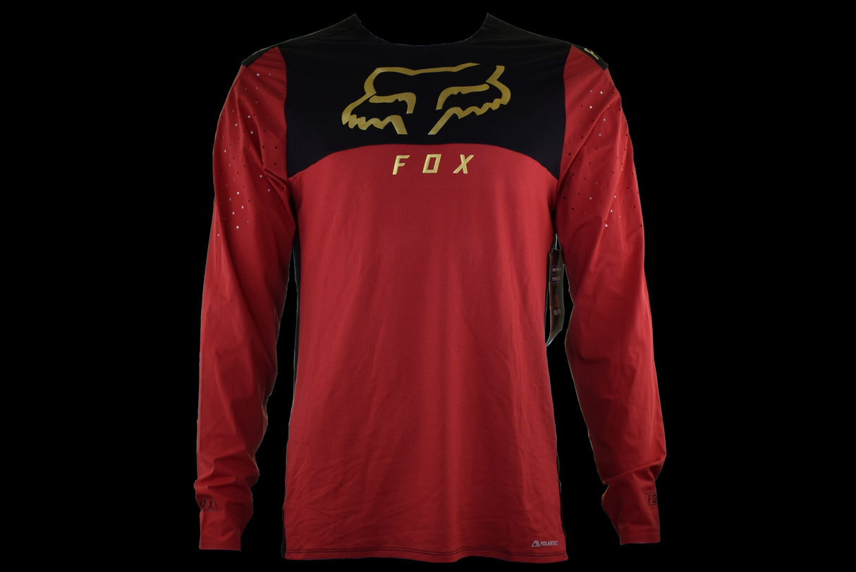 Fox Racing - Flexair Delta Long Sleeve Jersey - Black/Red - L