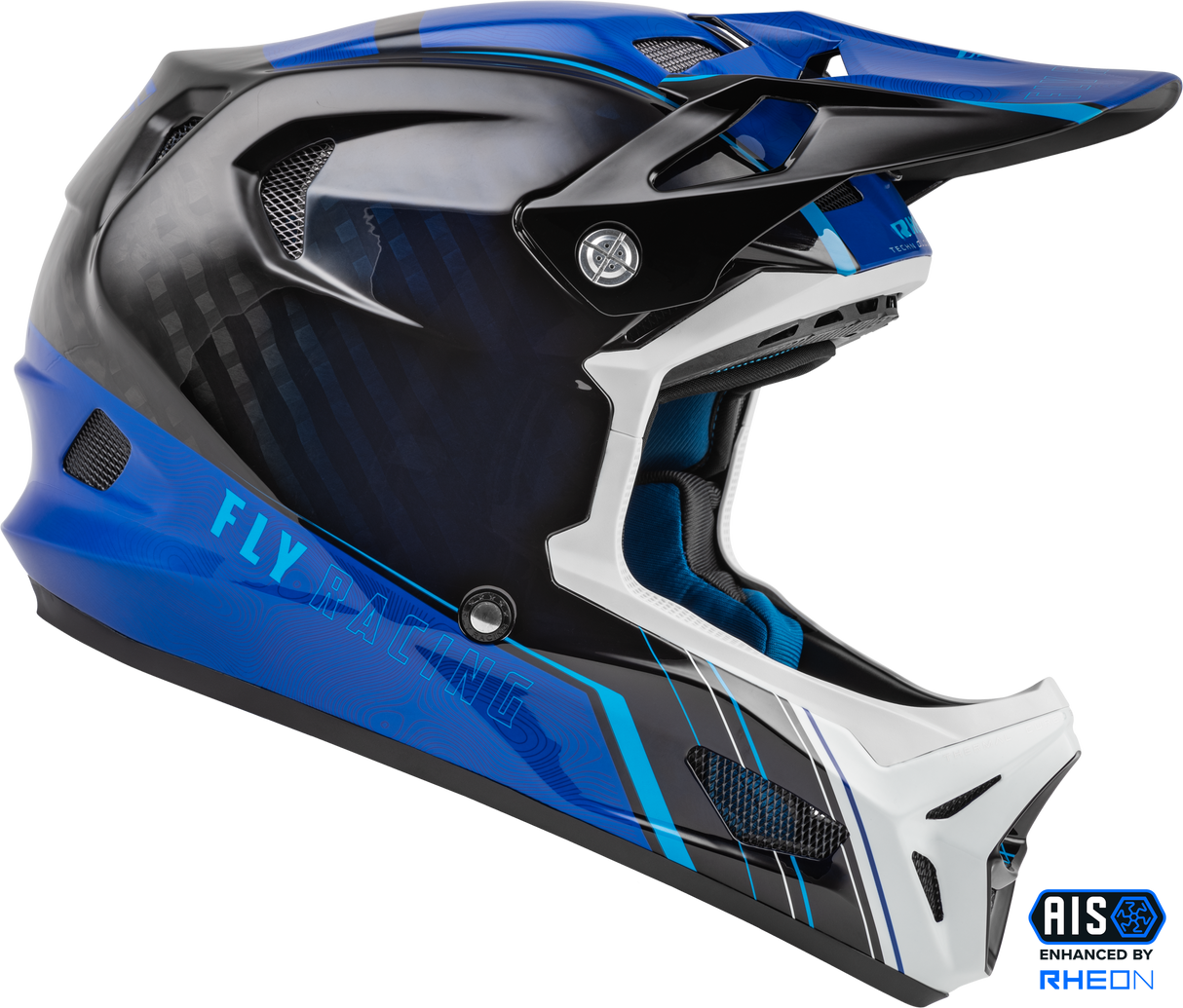 FLY RACING Werx R Helmet Blue/Carbon XS - Advanced Safety & Comfort