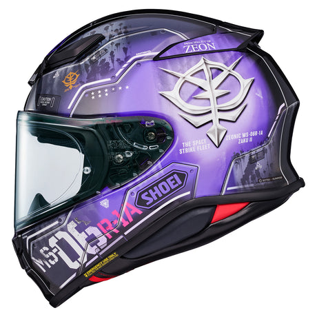 Shoei RF-1400 Black Tri-Stars Zaku II TC-12 Full-Face Motorcycle Helmet - photo 3