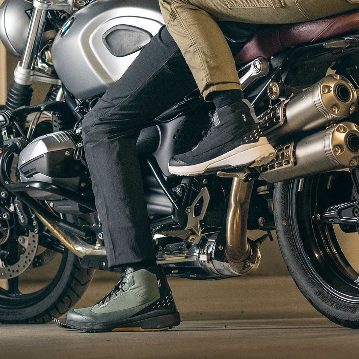 Sidi Nucleus GTX Waterproof Motorcycle Riding Shoes | D3O Ankle Protection & Vibram Sole