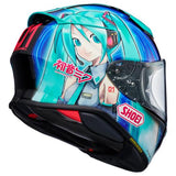 Shoei RF-1400 Hatsune Miku TC-4 Full-Face Motorcycle Helmet | AIM+ Shell & Pinlock EVO Included