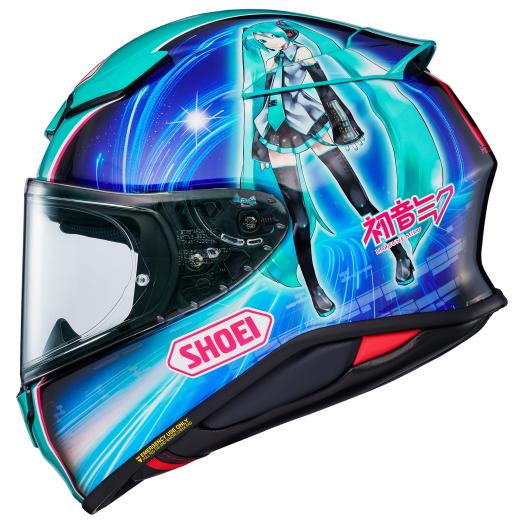 Shoei RF-1400 Hatsune Miku TC-4 Full-Face Motorcycle Helmet | AIM+ Shell & Pinlock EVO Included