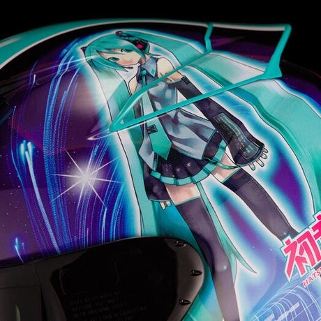 Shoei RF-1400 Hatsune Miku TC-4 Full-Face Motorcycle Helmet - photo 5