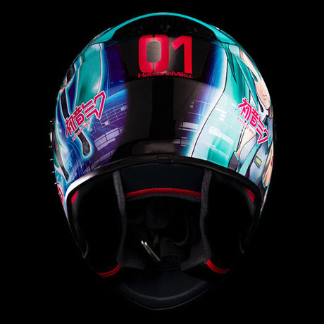 Shoei RF-1400 Hatsune Miku TC-4 Full-Face Motorcycle Helmet - photo 7