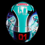 Shoei RF-1400 Hatsune Miku TC-4 Full-Face Motorcycle Helmet | AIM+ Shell & Pinlock EVO Included