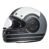DOT Daytona Retro Full Face Motorcycle Helmet: Vintage Style for Men, Women, & Youth - W/ Racer
