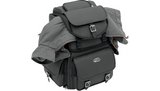 Saddlemen BR3400EX Motorcycle Sissy Bar Bag | 3,400 cu in, Adjustable Backrest & Rain Cover