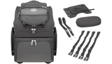 Saddlemen BR4200 Motorcycle Sissy Bar Bag | Expandable Pockets, Adjustable Backrest & Rain Cover