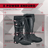 Sidi X Power Enduro Motorcycle Boots | Lugged TA Sole, Hinged Ankle & Adjustable Calf Plate