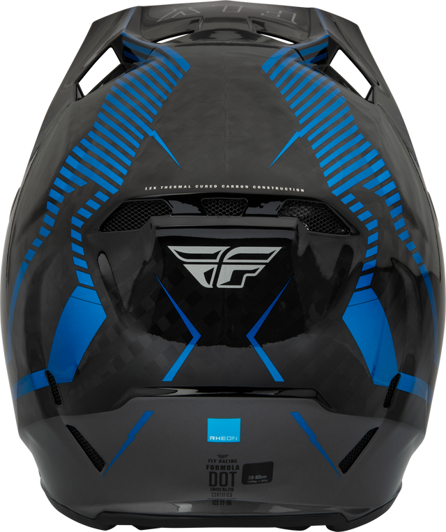 Youth Formula Carbon Tracer Helmet Blue/Black Yl - Cycle City Outdoors