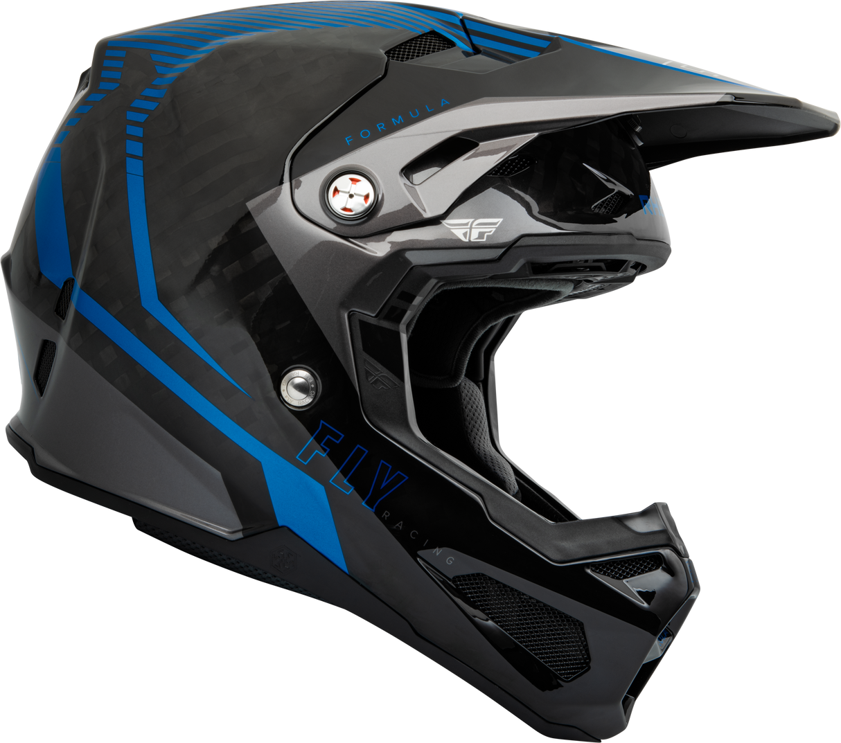 Youth Formula Carbon Tracer Helmet Blue/Black Yl - Cycle City Outdoors