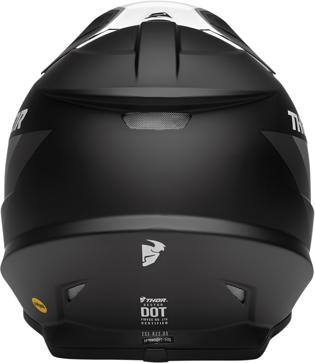 Thor Sector Helmet - Runner - MIPS - Black/White - 2XL 0110-7319 - Cycle City Outdoors