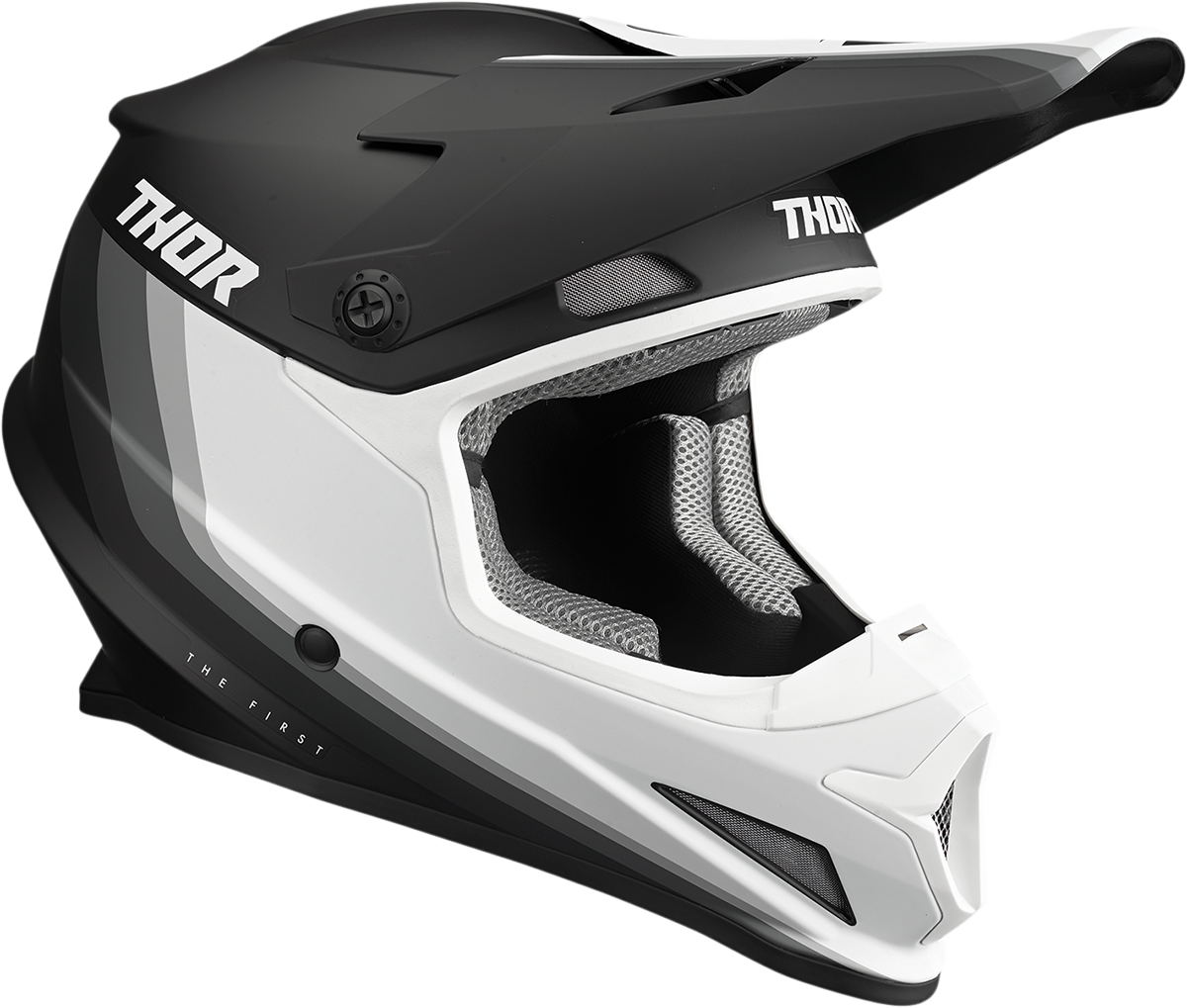 Thor Sector Helmet - Runner - MIPS - Black/White - 2XL 0110-7319 - Cycle City Outdoors