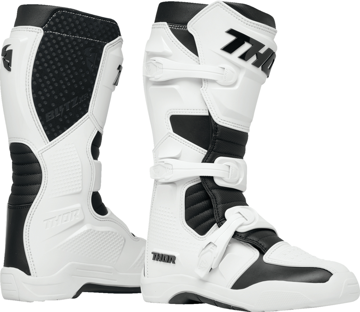 Thor Blitz XR Boots - White/Black - Size 10 3410-3103 - Cycle City Outdoors