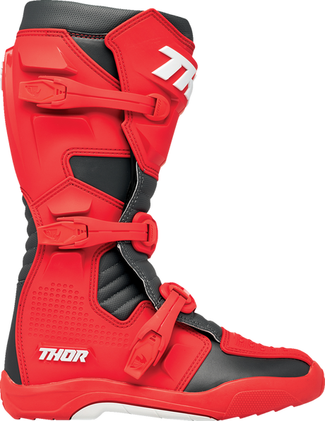 Thor Blitz XR Boots - Red/Charcoal - Size 8 3410-3110 - Cycle City Outdoors