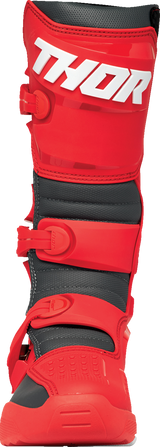 Thor Blitz XR Boots - Red/Charcoal - Size 8 3410-3110 - Cycle City Outdoors
