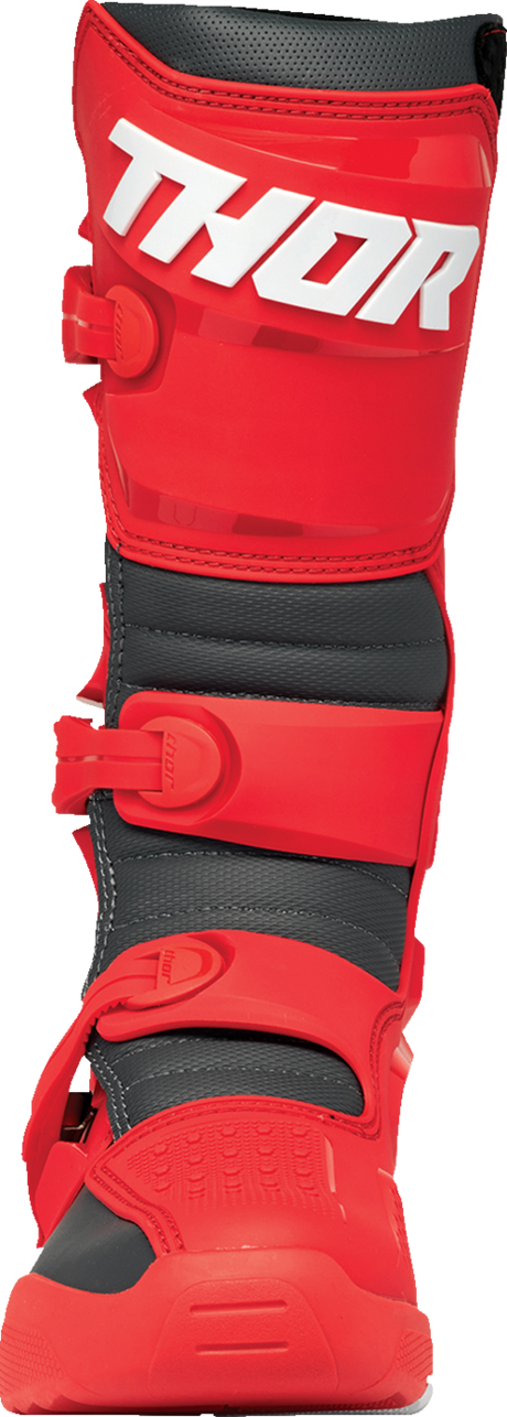 Thor Blitz XR Boots - Red/Charcoal - Size 9 3410-3111 - Cycle City Outdoors
