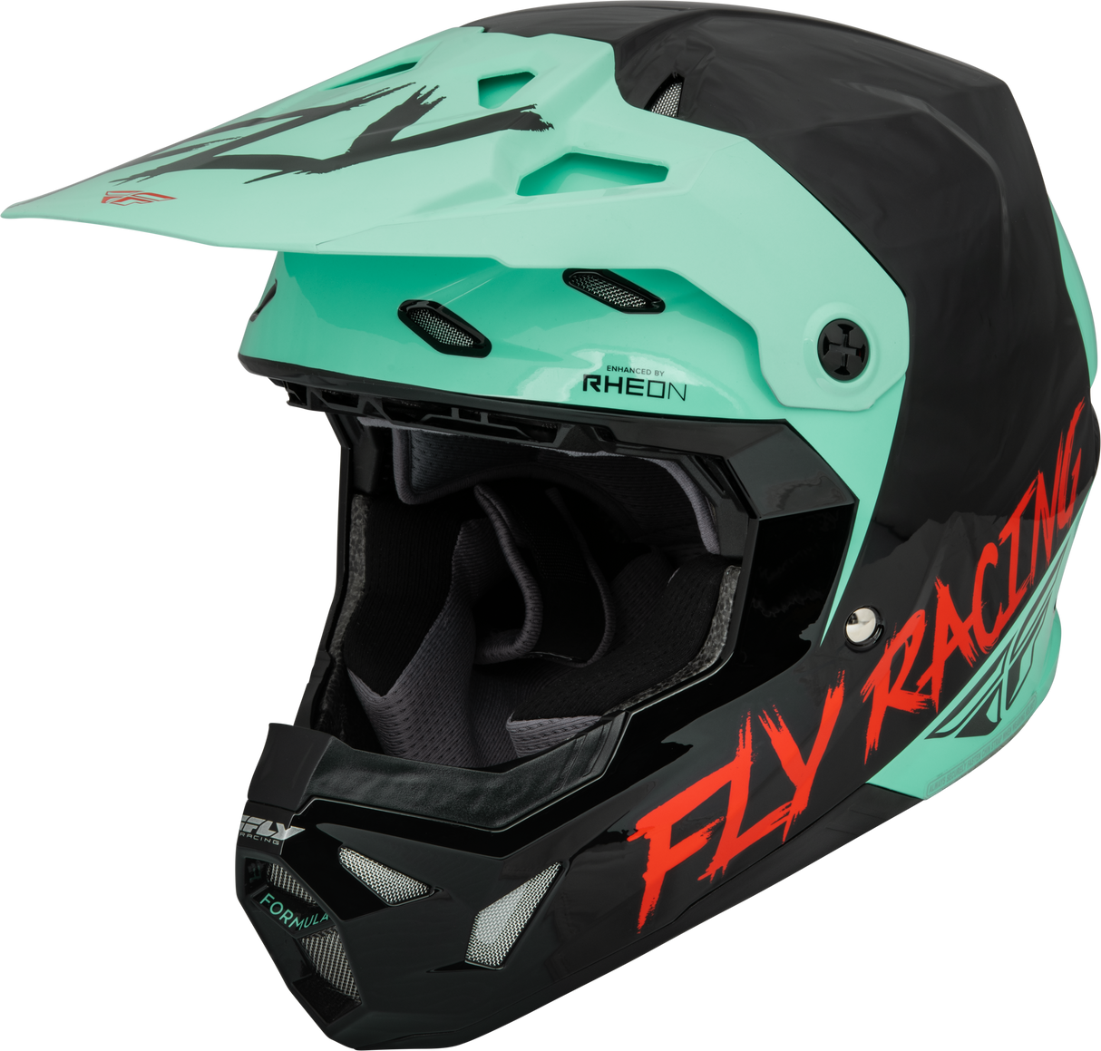 Youth Formula Cp S.E. Rave Helmet Black/Mint/Red Yl - Cycle City Outdoors