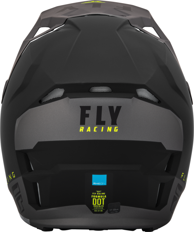 Formula Cp Slant Helmet Matte Black/Grey/Hi Vis Md - Cycle City Outdoors